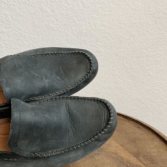 Frye Boots Ash Gray Lewis Venetian Slip-On Loafer Driving Shoes Men's Size 8 - Picture 2 of 9